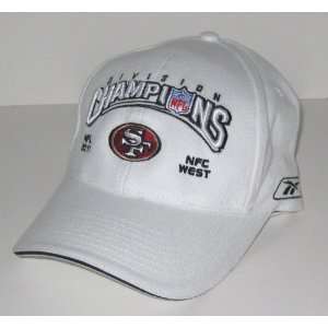   NFC West Division Champions White Adjustable Hat: Sports & Outdoors