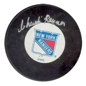  Chuck Raynor New York Rangers Hockey Puck Autographed 
