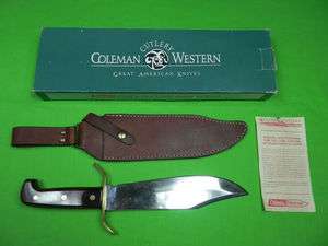   COLEMAN Cutlery WESTERN W49 Bowie Fighting Knife Sheath Box  