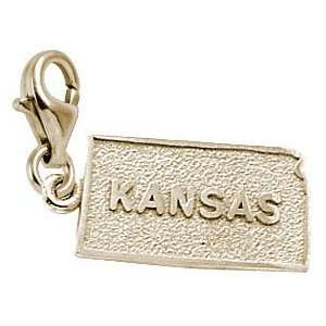   Charms Kansas Charm with Lobster Clasp, 10K Yellow Gold Jewelry