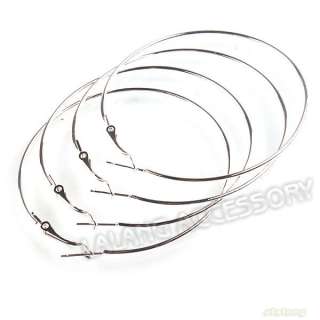 100pcs New Wholesale Silver Plated Hoop Earrings Earwires Findings 