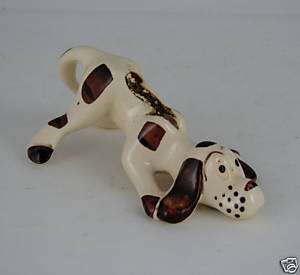 Chic Pottery Brown & White Hound Dog Souvenir Kansas Ci  