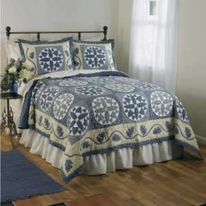  Country Living Blue Bell Quilt Set
