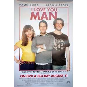 I Love You Man: Movie Poster 27 X 40 (Approx 