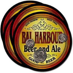  Bal Harbour, FL Beer & Ale Coasters   4pk 