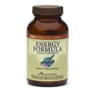  GNC Herbal Plus® Energy Formula 100 Vegetarian Capsules 