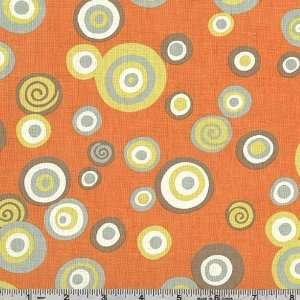  45 Wide Moda Arcadia Hypnotic Orange Fabric By The Yard 