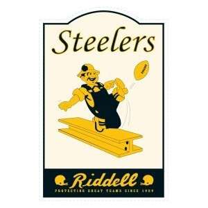 NFL Nostalgic Metal Sign   Pittsburgh Steelers:  Sports 