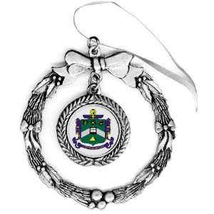  Delta Sigma Phi Pewter Holiday Ornament