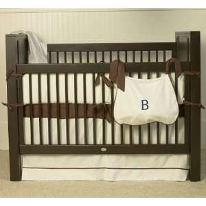    White Collection   Boy Chocolate Crib Bedding by Maddie Boo: Baby