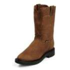 Justin Original Work Boot Mens Work Boots Leather 10 Aged Bark 