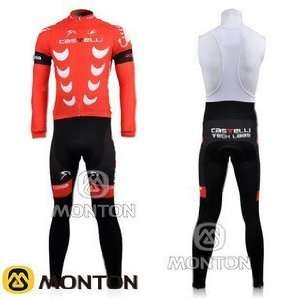 2010 new castelli cervelo team long sleeve cycling bicycle/bike/riding 