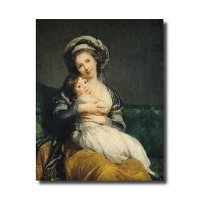  Self Portrait In A Turban With Her Child 1786 Giclee Print 