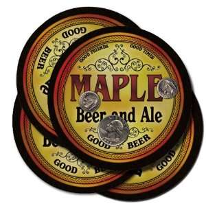  Maple Beer and Ale Coaster Set