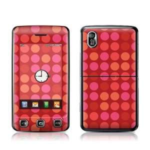  Red Design Protector Skin Decal Sticker for LG Cookie KP500 Cell Phone