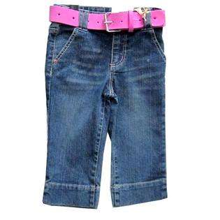 DDI Girls Belted Capri Pants With Embroidery Case Pack 48