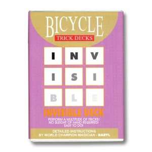  Bicycle Invisible Deck of Trick Cards with Mandolin Backs 