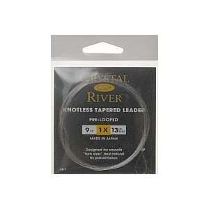   River Knotless Tapered Leader (1X 6LB/9 Feet)