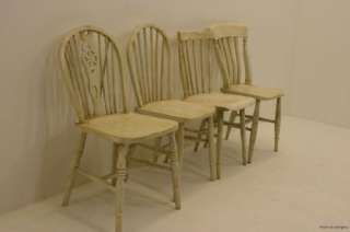   Victorian Pine Farmhouse Table & 4 Chairs   Shabby Chic / Country