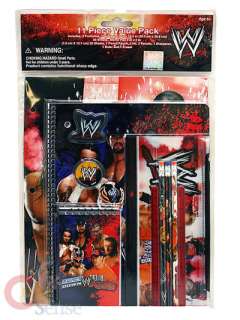 WWE Wrestling Stationary Gift Set  11pc Note/Pen Set  