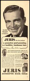 1950 vintage ad for Jeris Hair Tonic Dana Andrews 777  