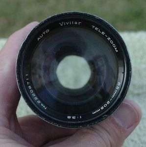 Nikon non Ai, 85 205mm f/3.8 MF zoom lens Vivitar as is  