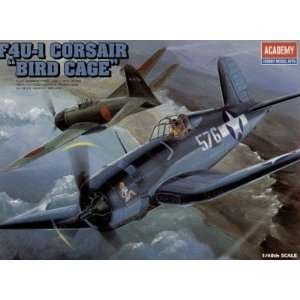  F 4U1 Corsair Birdcage Fighter 1 48 Academy: Toys & Games