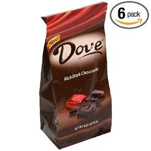 Mars Dove Dark Chocolate Bars Pouch , 6.21 Ounce Pouch (Pack of 6 