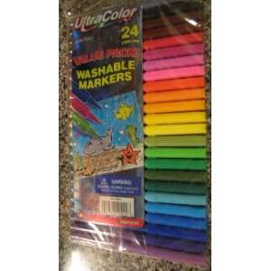    Ultracolor 24 Fineline Non toxic Washable Markers Toys & Games