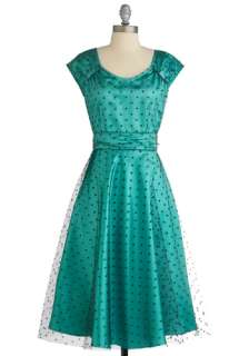  Dress by Stop Staring   Green, Black, Polka Dots, Formal, Wedding 