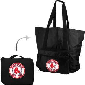 MLB Boston Red Sox Foldaway Tote (Small, Black)  Sports 