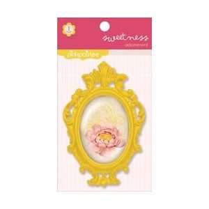 Pink Paislee Sweetness Adornments Metal Frame; 3 Items/Order  