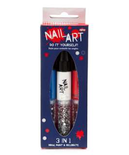 Blue Pattern (Blue) Red, White and Blue Nail Art Pens  250048049 