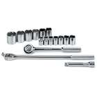 SK Hand Tools 4116 6   16 Piece Half Inch Drive 6 Point Standard 