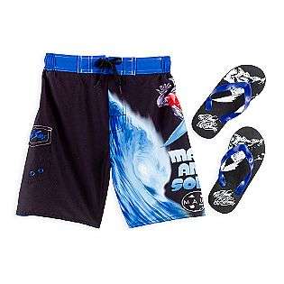 Boys 4 7 Sharkman Swim Trunks  Maui and Sons Clothing Boys Swimwear 