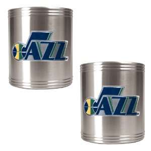  Utah Jazz NBA 2pc Stainless Steel Can Holder Set   Primary 