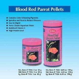   : OSI Marine Lab Blood Red Parrot Pellets Fish Food 3oz: Pet Supplies