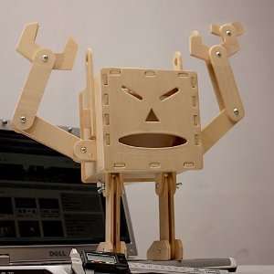   Dancing Robot   Wooden Tissus Dispencer (DIY)   Rare 