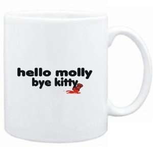  Mug White  Hello Molly bye kitty  Female Names Sports 