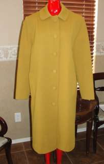 VINTAGE RETRO PUGET SOUNDER COAT BY ITEM HOUSE YELLOW M  