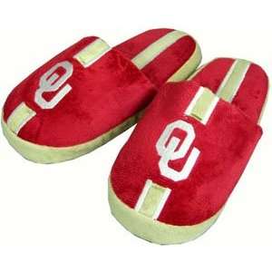   Oklahoma YOUTH Team Stripe Slide Slippers   X Large: Sports & Outdoors