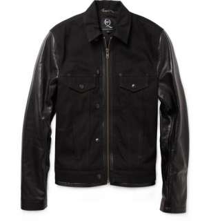   Coats and jackets  Leather jackets  Leather and Denim Jacket