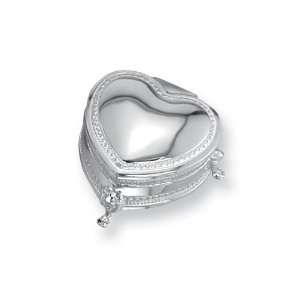  Silver plated Heart Footed Jewelry Box: Jewelry