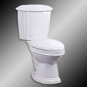   China, Sheffield White Round Toilet, Dual Top Flush