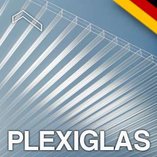 1m² Plexiglas Stegplatten Doppelstegplatten 980/1200mm  
