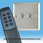 Varilight 2 Gang 250W Remote/Touch Dimmer Light Switch Mirror Chrome 