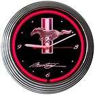 Ford Mustang Neon Clock