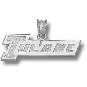  Tulane University New Tulane 5/16 Pendant (Silver 