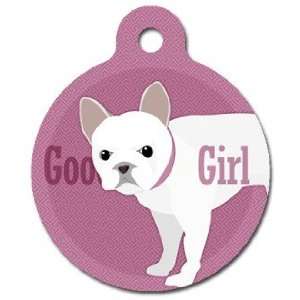 Good Girl   French Bull Dog Pet ID Tag for Dogs and Cats   Dog Tag Art 