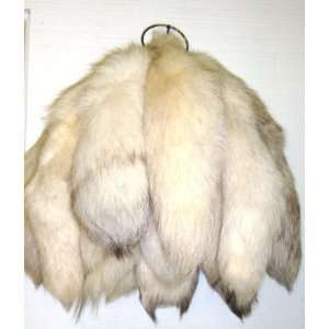    Large Blue Fox Tail with Key Chain 1 Fox Tail 